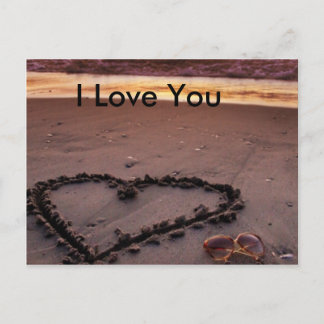 Sand Heart Vykort