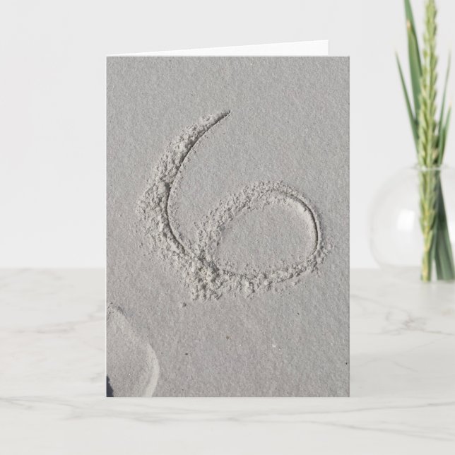 Sand Helgdag Card Helgkort (Framsida)