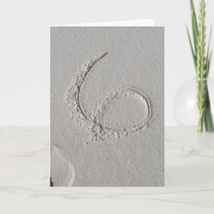 Sand Helgdag Card Helgkort