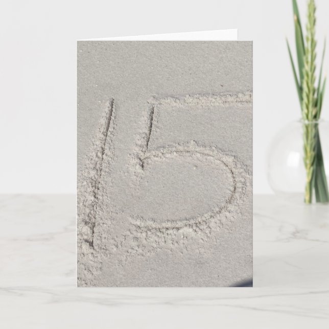 Sand Helgdag Card Helgkort (Framsida)