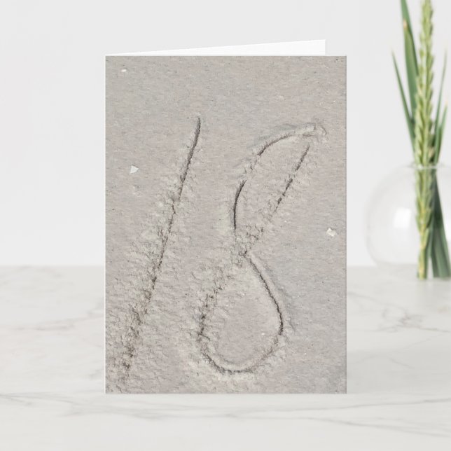 Sand Helgdag Card Helgkort (Framsida)