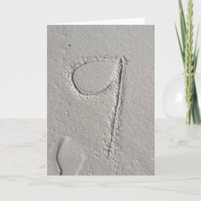 Sand Helgdag Card Helgkort (Framsida)