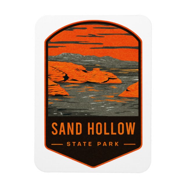Sand Hollow State Park Magnet (Vertikal)