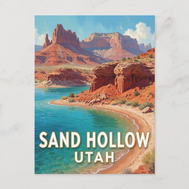 Sand Hollow State Park Vykort (Framsida)