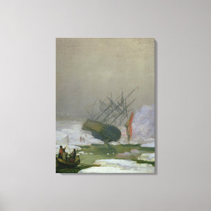 Sänd i det polara havet, 12:e December 1798 Canvastryck