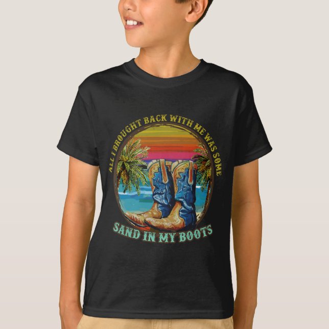 Sand i mina Boots Land Music Fläkt T Shirt (Framsida)