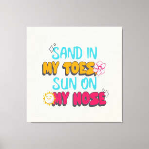 Sand i mina leksaker, Sol på min näsa Canvastryck