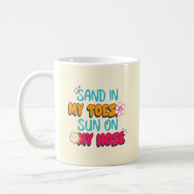 Sand i mina leksaker, Sol på min näsa Kaffemugg (Vänster)