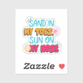 Sand i mina leksaker, Sol på min näsa Klistermärken