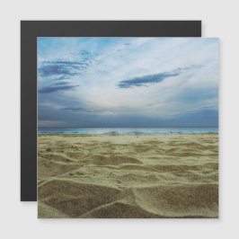 Sand i strandmagnetkortet