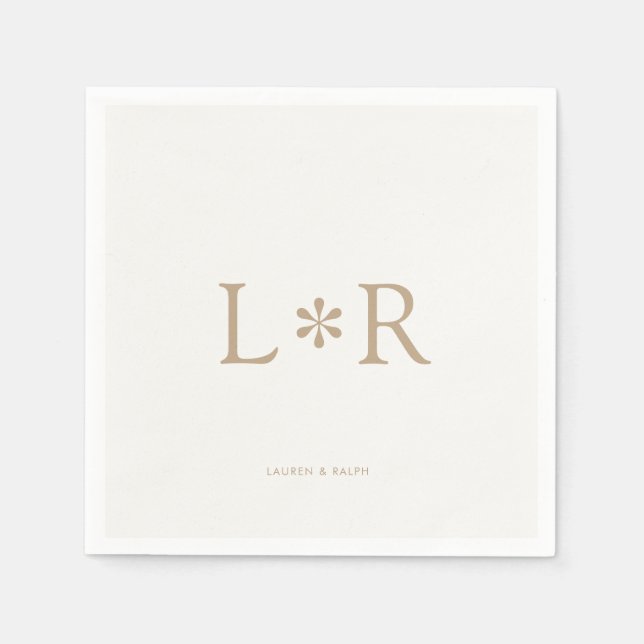 Sand & Ivory | Snyggt Modern Pappersservett (Framsidan)