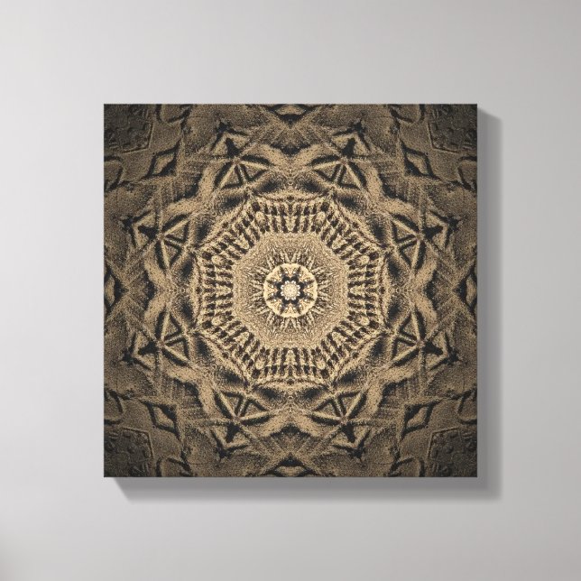 Sand Mandala 3-bilder Canvastryck (Framsida)