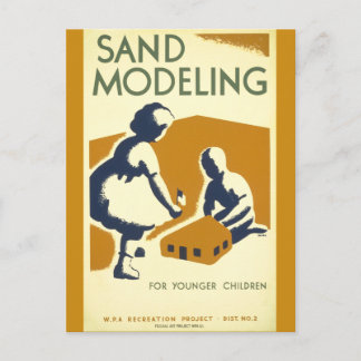 Sand Modeling for Younger Children Vykort