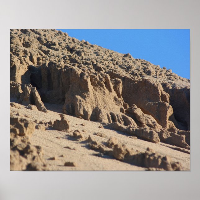 Sand Mönster nr 2 Poster (Framsidan)