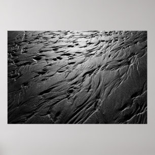 Sand mönster på en strand poster