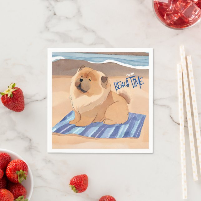 SAND N'HAVA Red Chow Chow hund Pappersservett (Insitu)