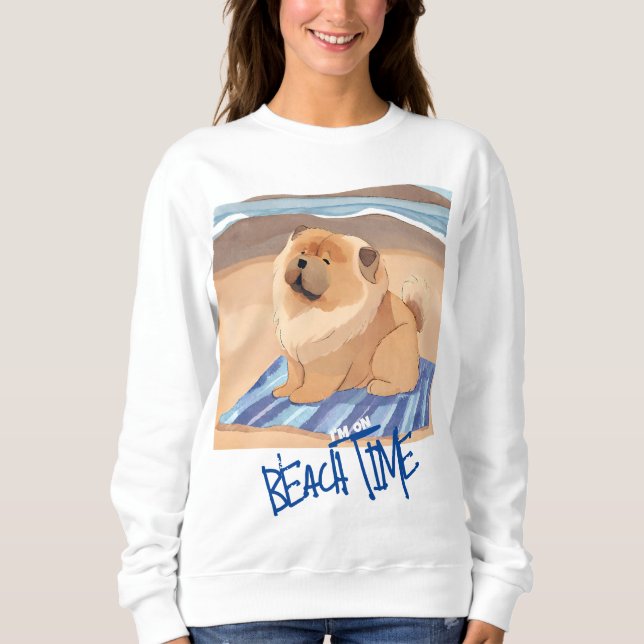 SAND N'SEA Chow Chow hund sweatshirt T Shirt (Framsida)