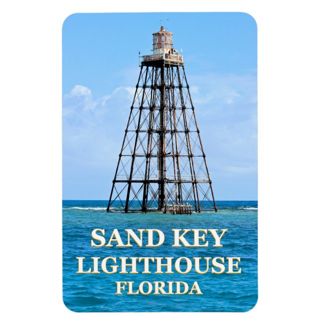 Sand Nyckel fyr, Florida Flexi Magnet (Vertikal)
