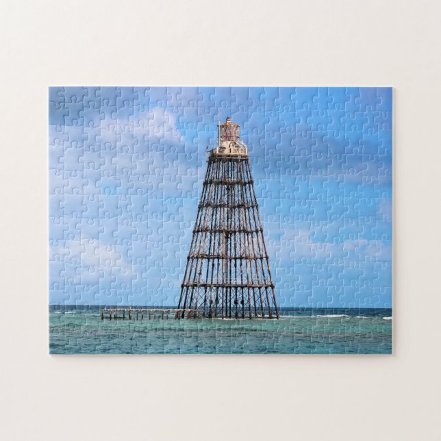 Sand Nyckel fyr, Florida Jigszle Puzzle Pussel (Horisontell)