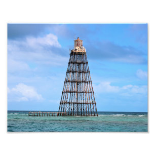 Sand Nyckel fyr, Florida Photo Print Fototryck