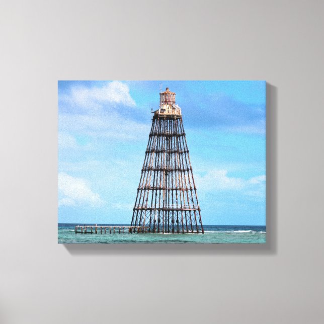 Sand Nyckel fyr, Florida Wrapped Canvas Print (Framsida)