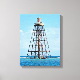 Sand Nyckel fyr, Florida Wrapped Canvas Print