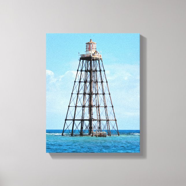 Sand Nyckel fyr, Florida Wrapped Canvas Print (Framsida)
