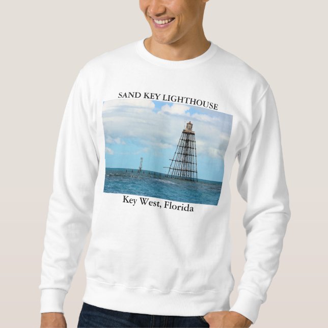 Sand Nyckel fyr, Nyckel Väster Florida Lång Ärmad Tröja (Framsida)