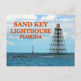 Sand Nyckel Lighthouse, Florida Postcard Vykort