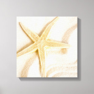 Sand och en naturlig neutralt av Starfish färg Canvastryck