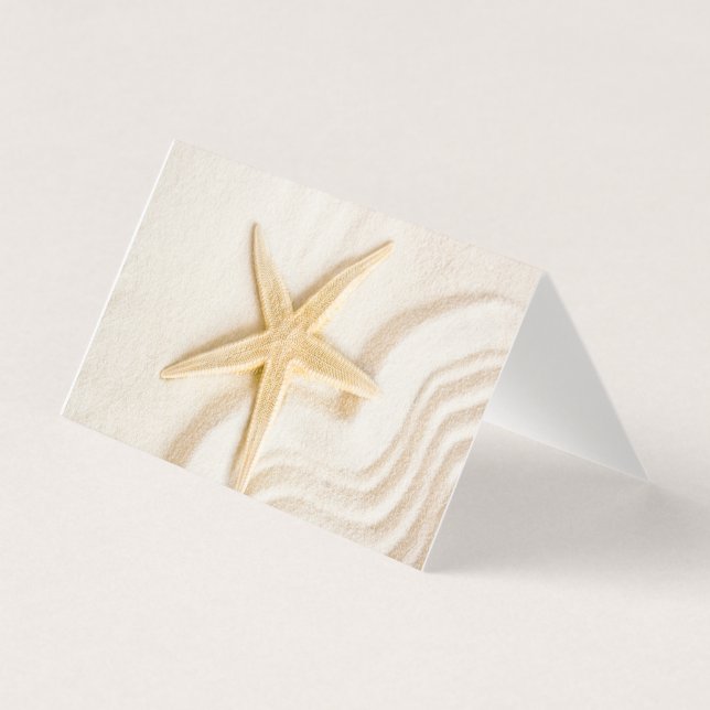 Sand och en naturlig neutralt av Starfish färg Kort (Framsida)