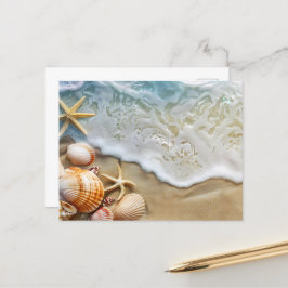 Sand och hav helg vykort