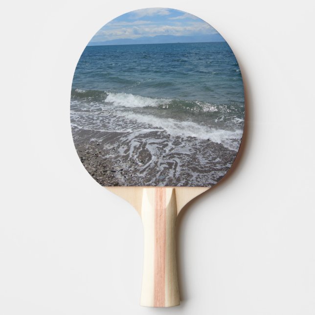 Sand och havsvågor pingisracket (Framsidan)