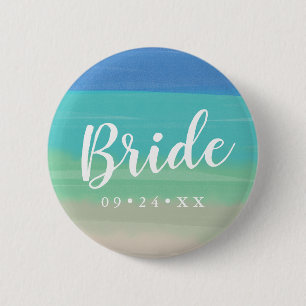 Sand och Ocean Bröllop Bride Knapp