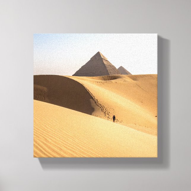 Sand och pyramider canvastryck (Framsida)