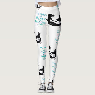 Sand- och Sea Beach-Sjöjungfrun Thunder_Cove Leggings
