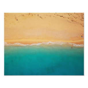 Sand- och Sea Shoreline Photo Fototryck