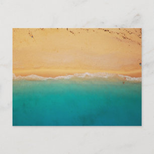 Sand- och Sea Shoreline Photo Vykort