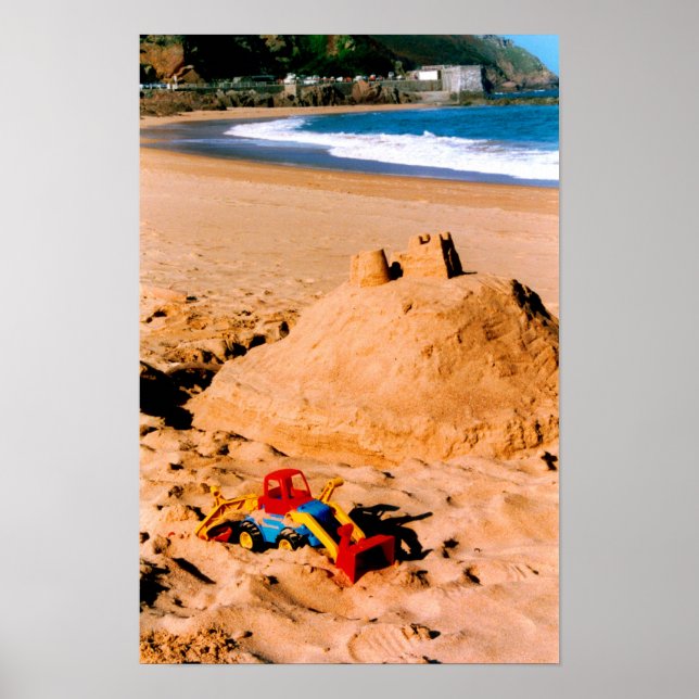Sand- och strand poster (Framsidan)