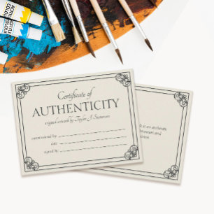 Sand Ornate Ram Authenticity-certifikat