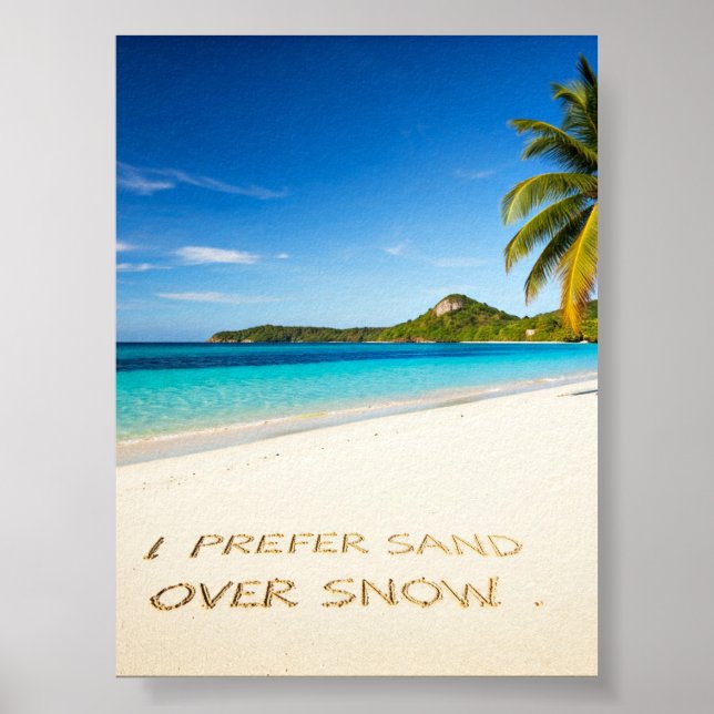 Sand över Snö Poster (Framsidan)