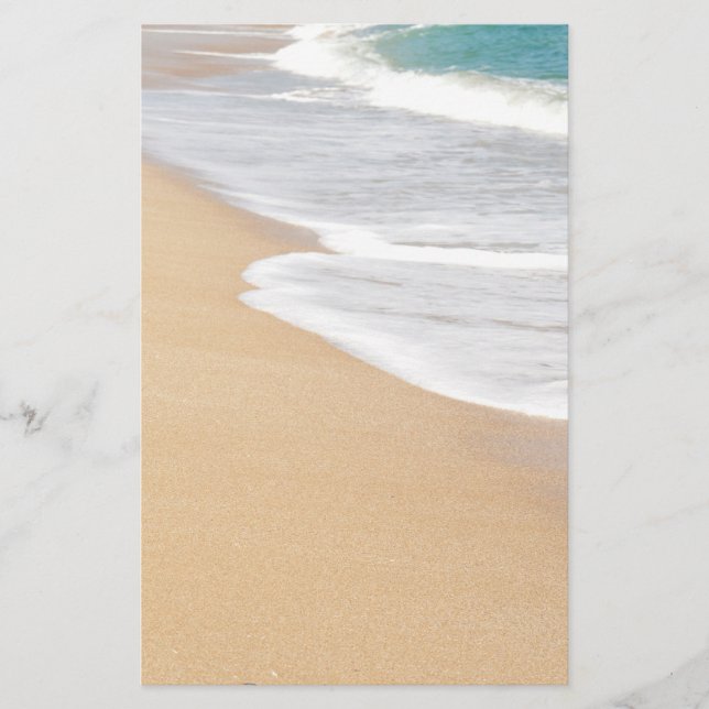 Sand på stranden flygblad (Framsidan)