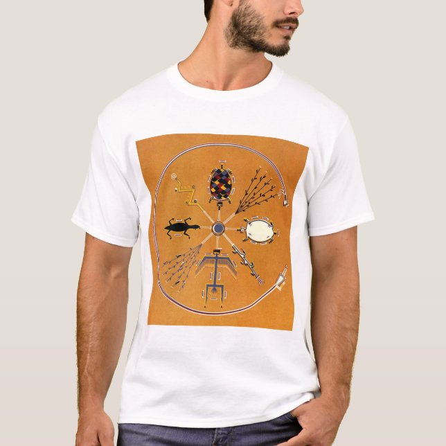 Sand Painting Native American Tribal Tee (Framsida)