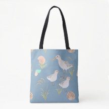 Sand Piper Coastal Beach Tote