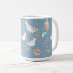 Sand Pipers Sea Grass Seashells Kaffemugg