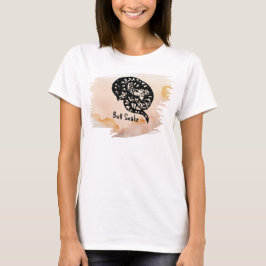 Sänd Pison Named Bull Snake på Peach T Shirt