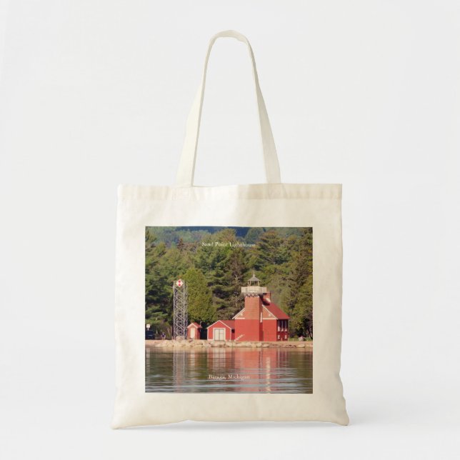 Sand Point Lighthouse Baraga to bag Tygkasse (Framsidan)