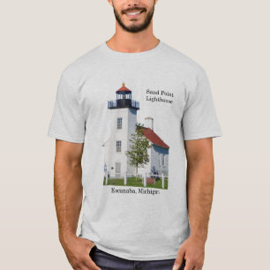 Sand Point Lighthouse Escanaba skjorta ljus T Shirt