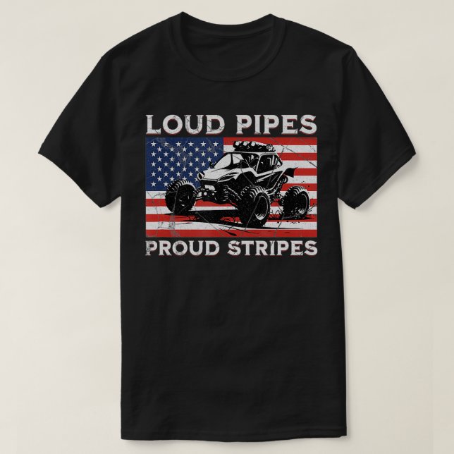 Sand Rail Dune Buggy Offroad US Flagga Sand Tävla  T Shirt (Design framsida)