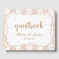 Sand Rand & Ro Guld Confetti Bröllop Monogram